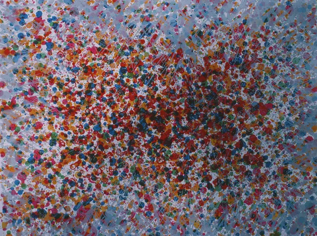1, Dripping dots, Silkscreen, 50X70cm, 1983