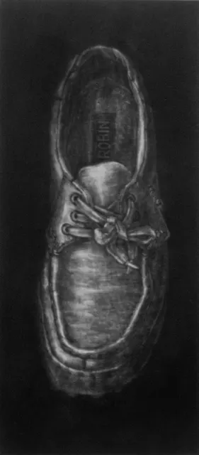 1. Shoes. Mezzotint, 20X40cm,1986