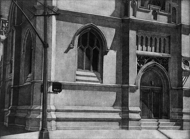 10..Street Landscape-8914. mezzotint, 25X32cm, 1989