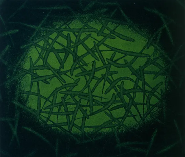 11. Movement F-8310, Aquatint, 25X20cm. 1983