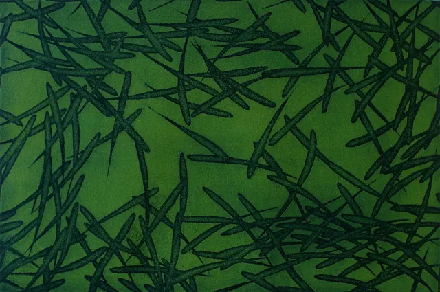 13, Movement F-8403, Aquatint, 30X20cm. 1984