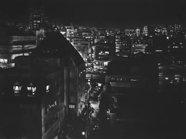 16. Night Landscape-9408. Mezzotint, 40X30cm. 1994.