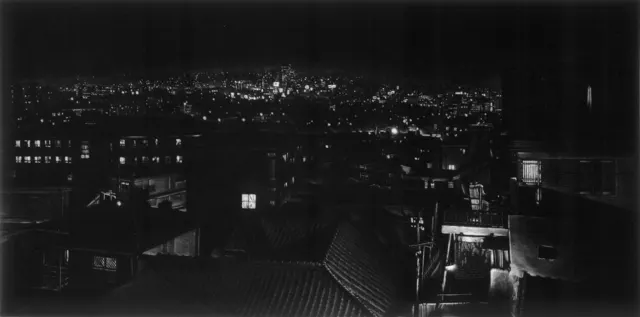 19. Night Landscape-9604. Mezzotint, 60X30cm. 1994.