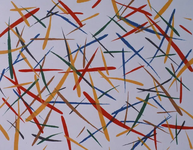 2 Movement F-1, Silkscreen, 50X70cm, 1983.