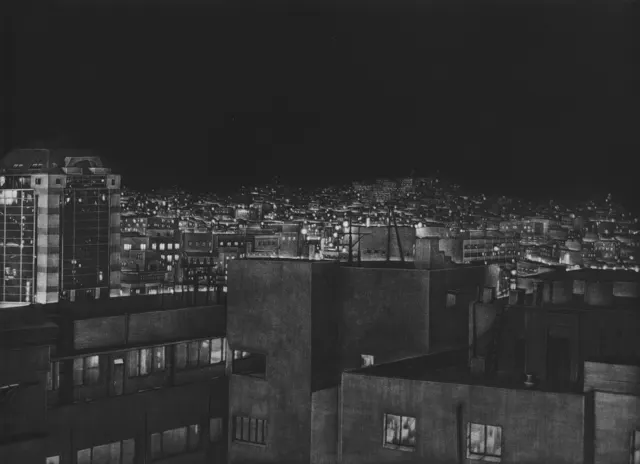 2 Night Landscape-9114. Mezzotint, 40X30cm. 1991.