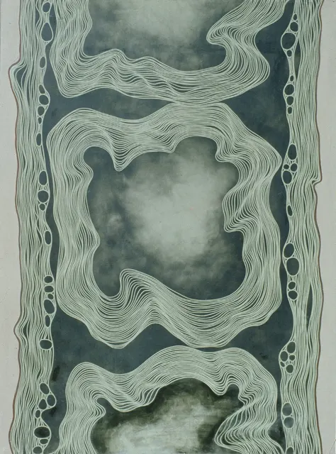 2. Tree composition, Oil painting, 97X130cm,1976