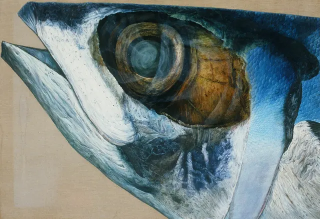 20. Fish-834, Oil Painting, 145X112cm, 1983