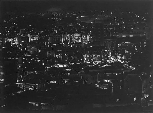 20.Night Landscape-9506. Mezzotint, 40X30cm. 1995