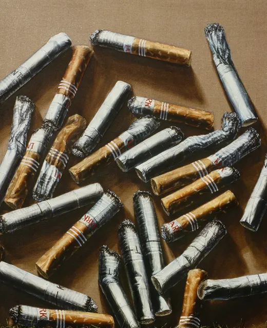 22. Texture C-2. Oil painting, 110X140cm, 1984
