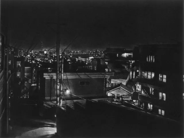 23. Night Landscape-9702. Mezzotint, 40X30cm. 1997