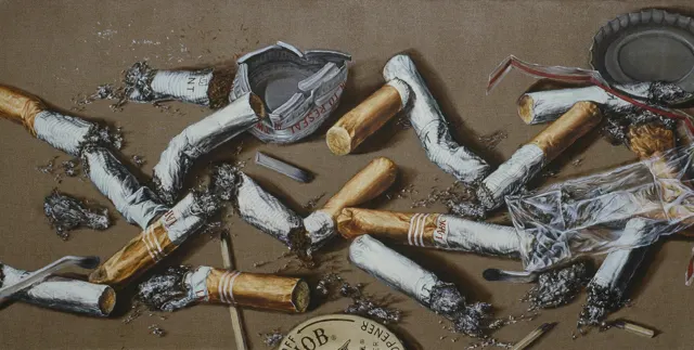 25. Texture C-25. Oil painting, 200X110cm, 1985