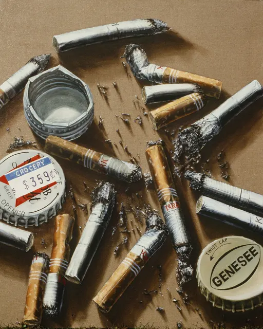 26. Texture C-21. Oil painting, 110X140cm, 1985