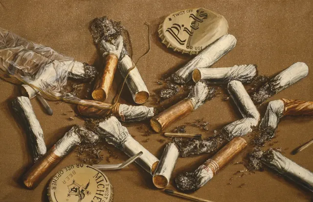 27. Texture C-15. Oil painting, 140X110cm, 1985
