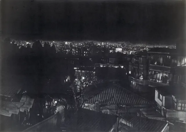 28. Night Landscape-9804. Mezzotint, 50X70cm. 1998