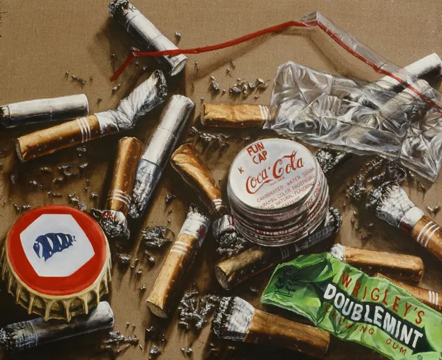 28. Texture C-11. Oil painting, 140X110cm, 1985