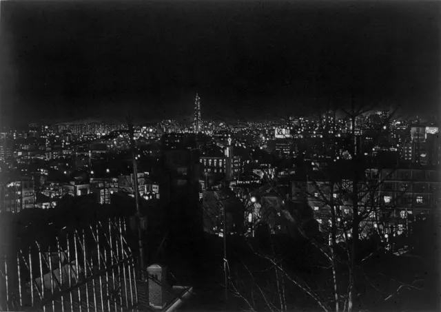 30. Night Landscape-9808. Mezzotint, 70X50cm. 1998.
