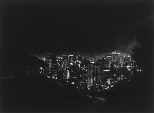 38. Night Landscape-20046. 30x40cm. Mezzotint 2004