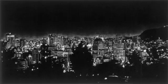 39. Night Landscape-20052. Mezzotint, 60X30cm. 2005.