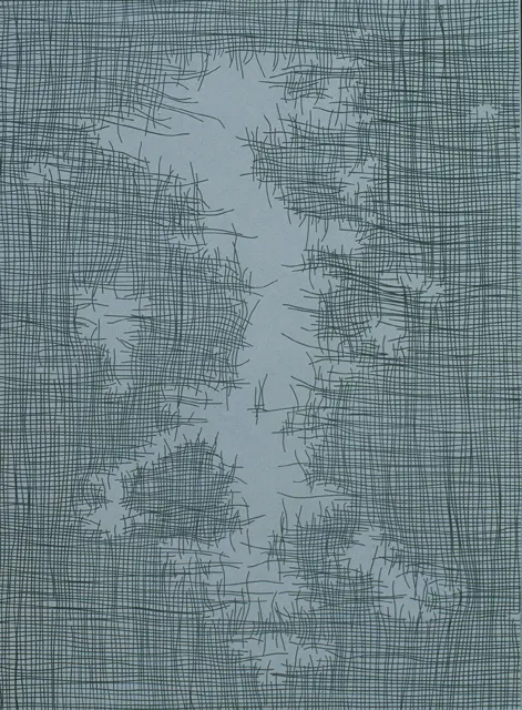 5. Net composition-1. Oil painting, 97X130cm, 1977