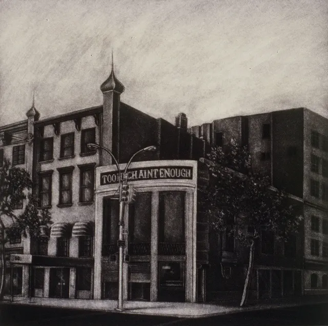 5. Street Landscape-8613, mezzotint, 25X25, 1986