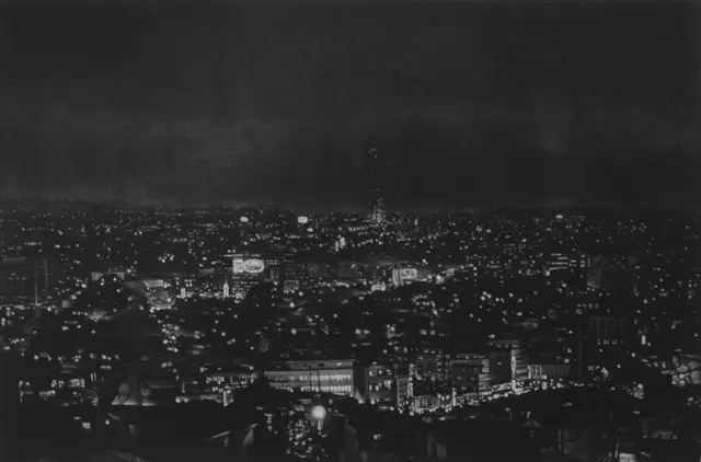7. Night Landscape-9210. Mezzotint, 60X40cm. 1992.