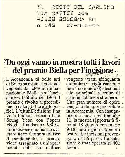 27. IL RESTO DEL CARLINO, Bolona